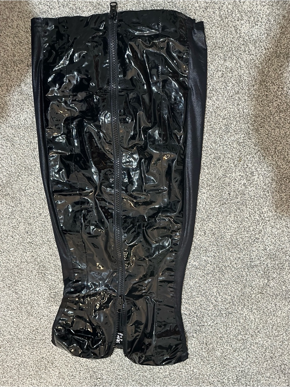 Lip Service Black Strapless PVC Corset Midi Dress - Picture 2 of 5